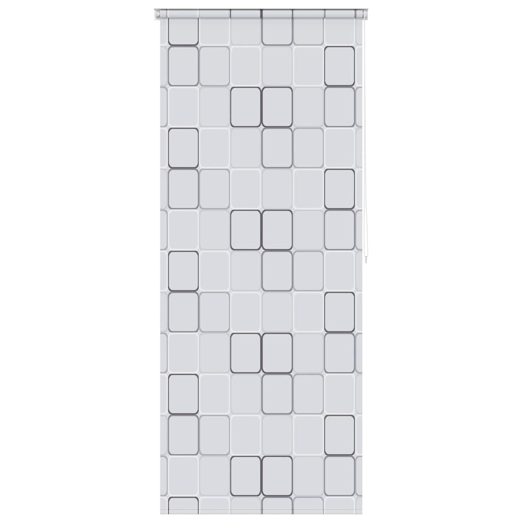 Tenda a Rullo per Doccia 100x240 cm Quadrati