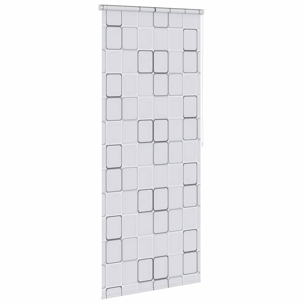 Tenda a Rullo per Doccia 100x240 cm Quadrati