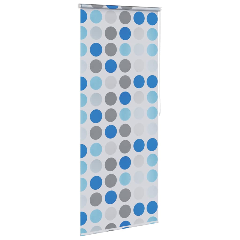 Tenda a Rullo per Doccia 120x240 cm con Motivo a Cerchi