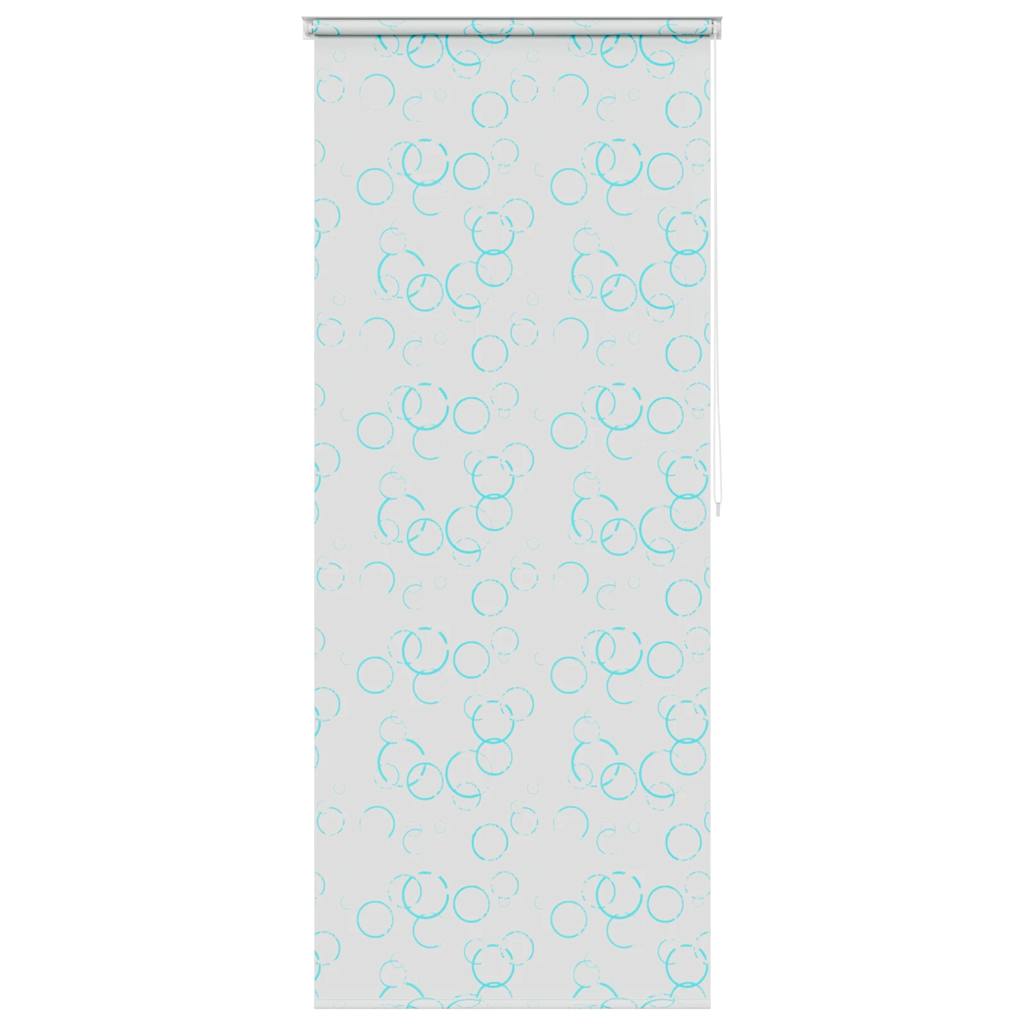 Tenda a Rullo per Doccia 120x240 cm con Motivo a Bolle