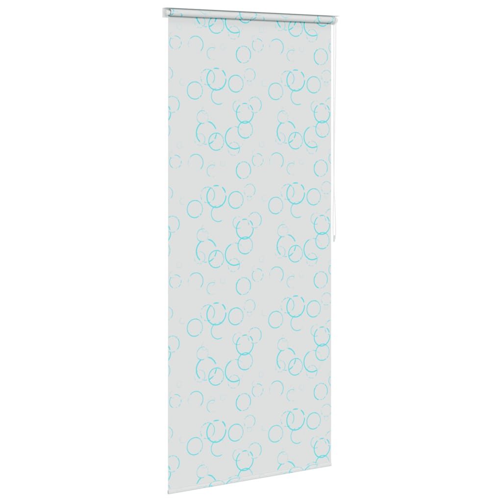 Tenda a Rullo per Doccia 120x240 cm con Motivo a Bolle