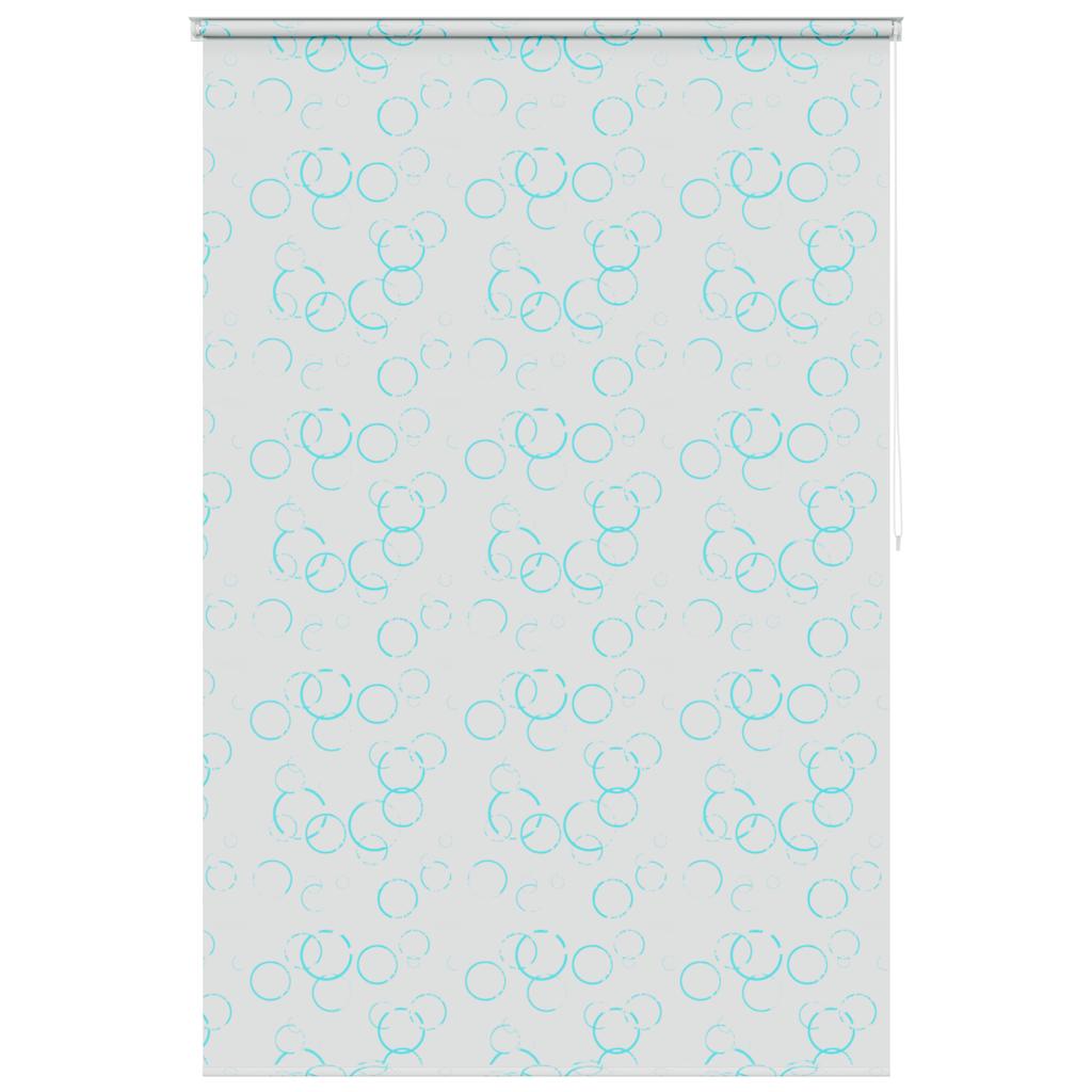 Tenda a Rullo per Doccia 140x240 cm con Motivo a Bolle
