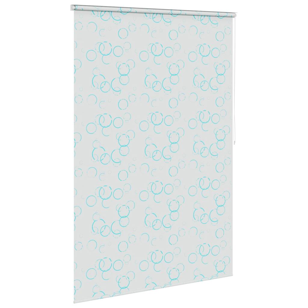 Tenda a Rullo per Doccia 140x240 cm con Motivo a Bolle