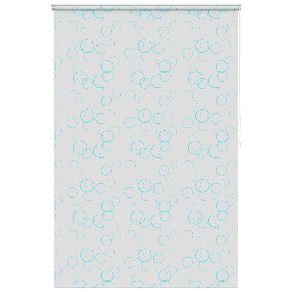 Tenda a Rullo per Doccia 160x240 cm con Motivo a Bolle