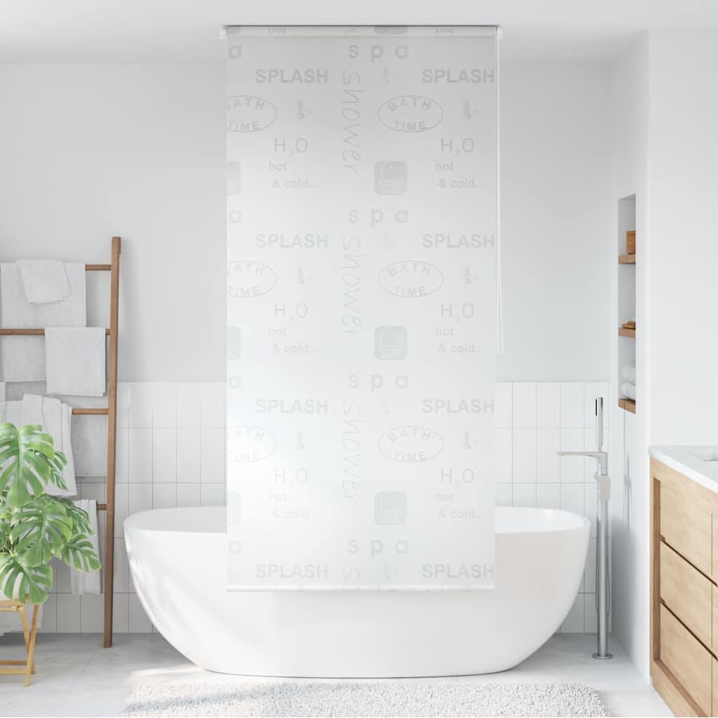 Tenda a Rullo per Doccia 120x240 cm Schizzi