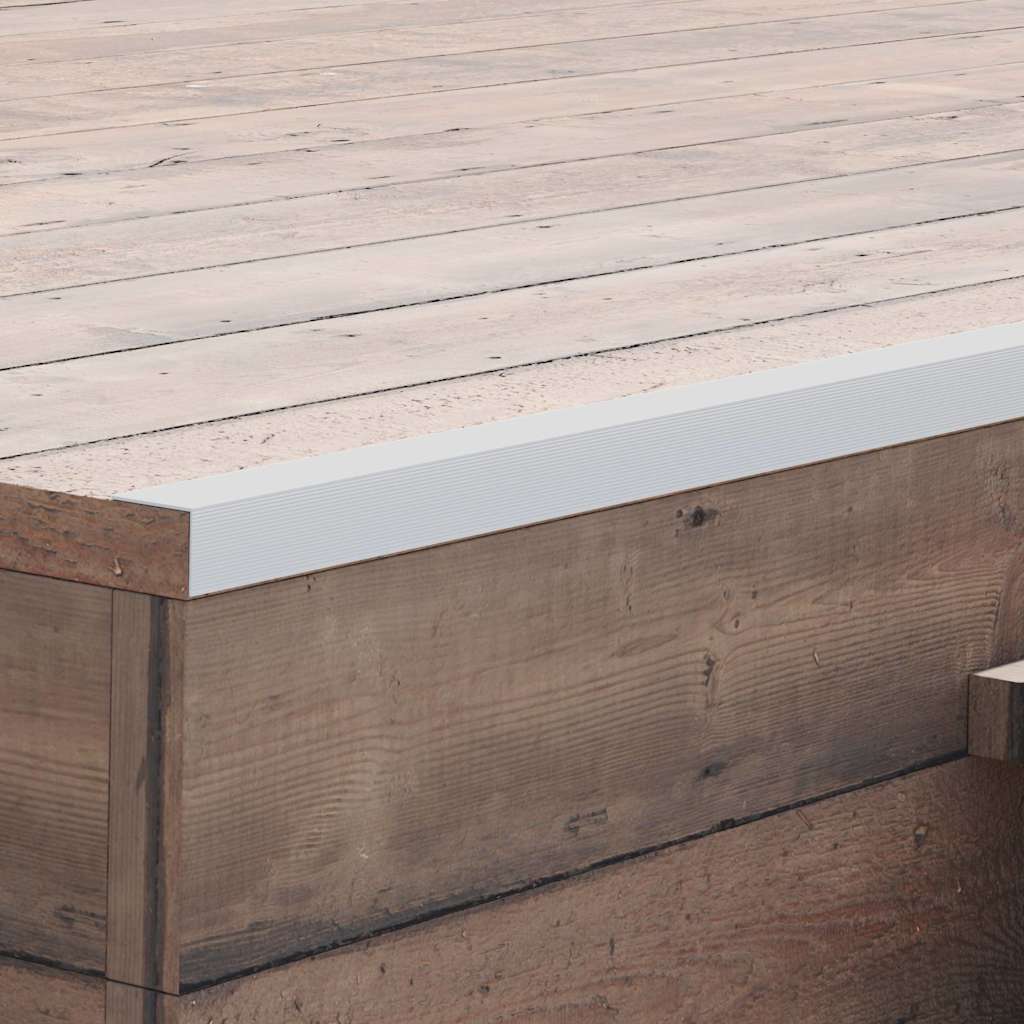 Profili Angolari per Decking in Alluminio 170 cm Argento