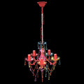 Lampadario in Cristallo 5 Lampadine Multicolore