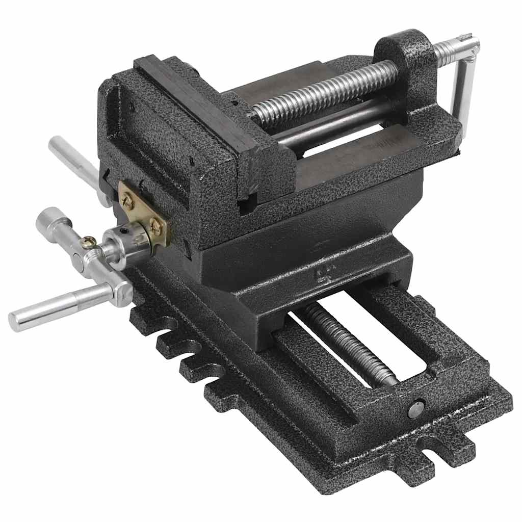 Morsa Manuale con Slitta Trasversale per Trapano a Colonna 78mm