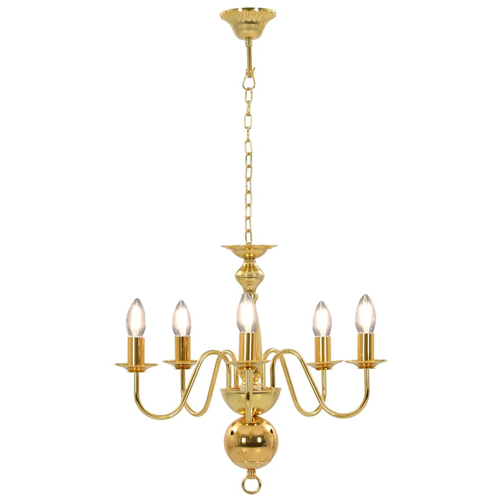 Lampadario Oro 5 Lampadine Attacco E14