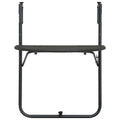 Tavolo da Balcone Pensile Marrone 60x64x83,5cm Plastica Rattan