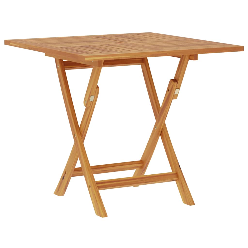 Tavolo da Giardino Pieghevole 85x85x76cm Legno Massello di Teak