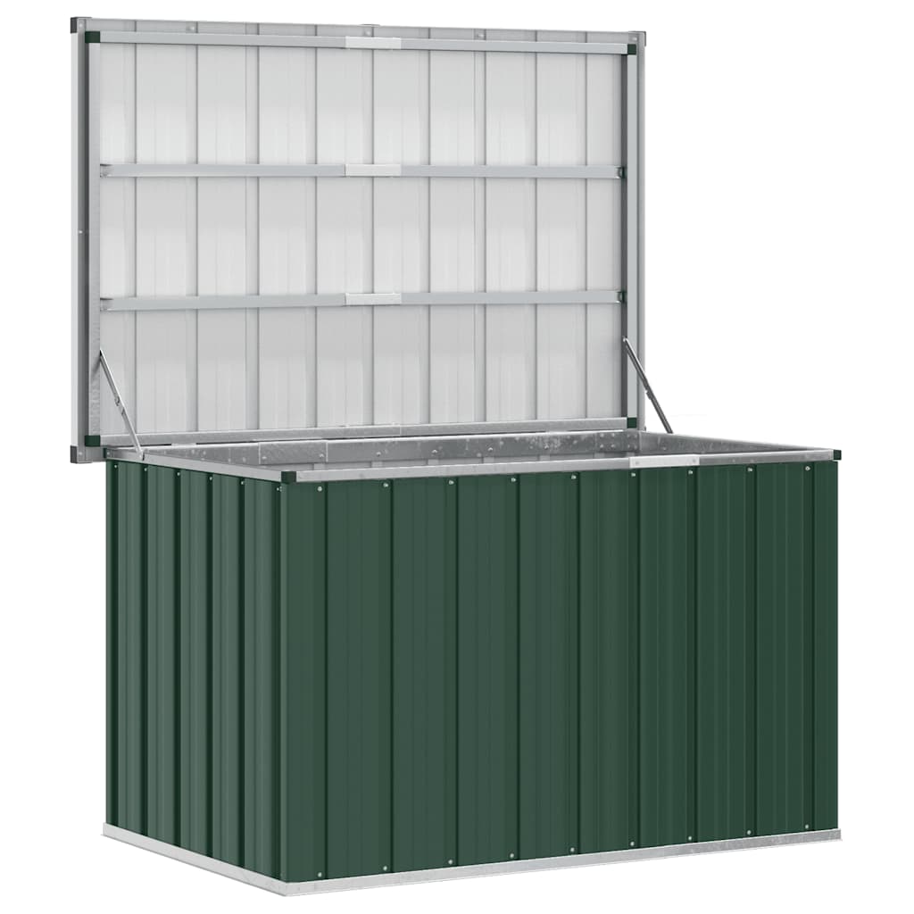 Baule da giardino verde 109x67x65 cm