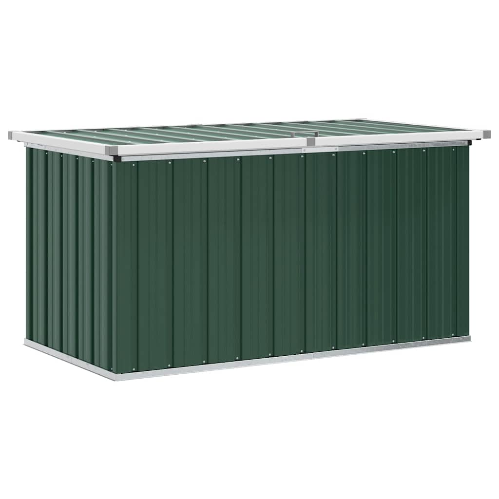Baule da giardino verde 129x67x65 cm