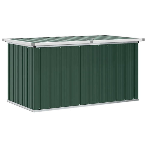 Baule da giardino verde 129x67x65 cm