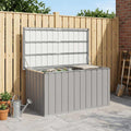 Baule da Giardino Grigio 129x67x65 cm