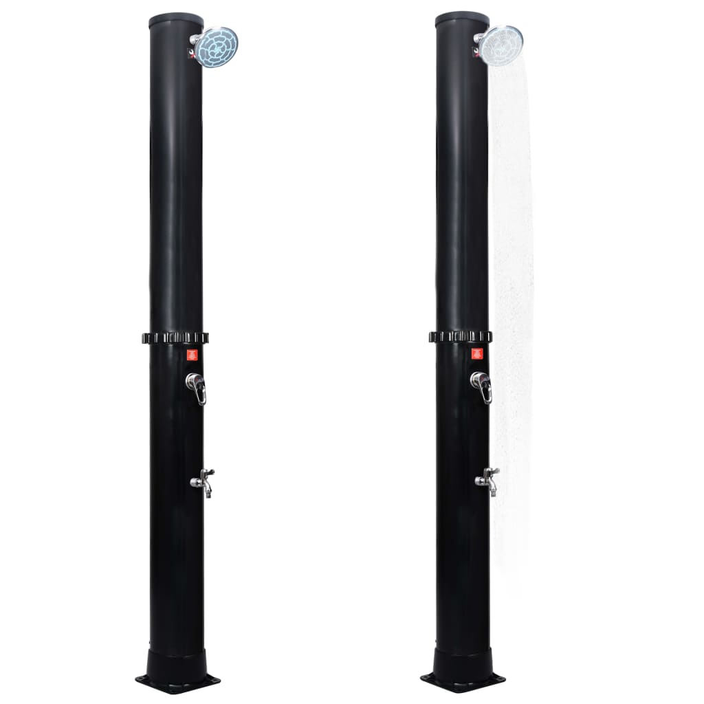 Outdoor Doccia Solare da Giardino con Soffione e Rubinetto 40 L