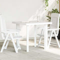 Tavolo da Giardino Bianco 78x75x72 cm in Plastica