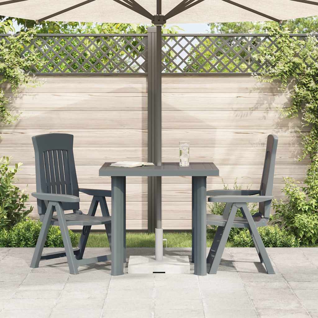 Tavolo da Giardino Verde 80x75x72 cm in Plastica