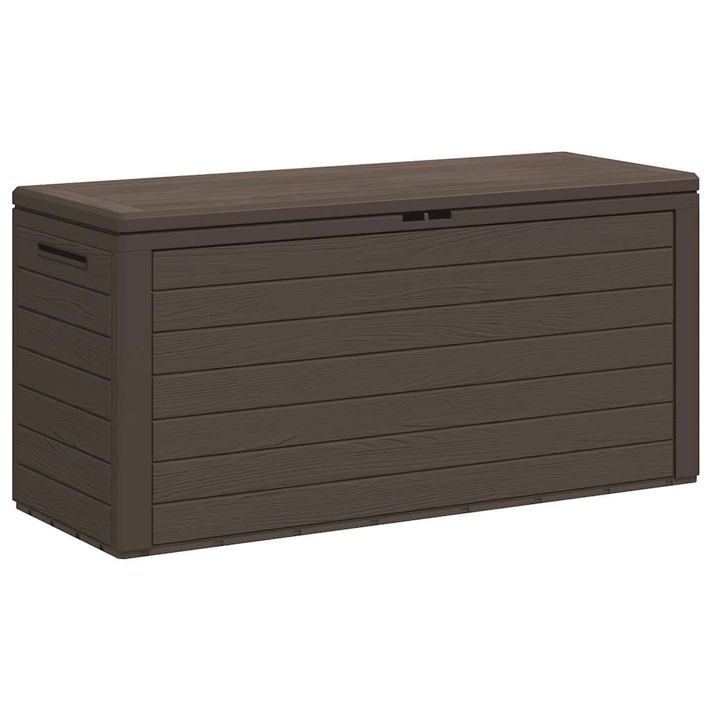 Baule da Giardino Marrone 116x44x55 cm