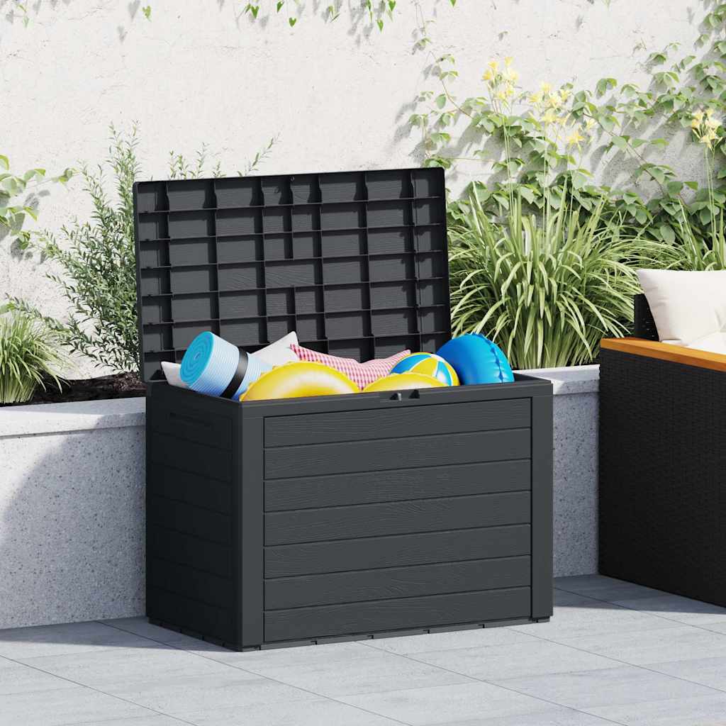 Baule da Giardino Antracite 78x44x55 cm