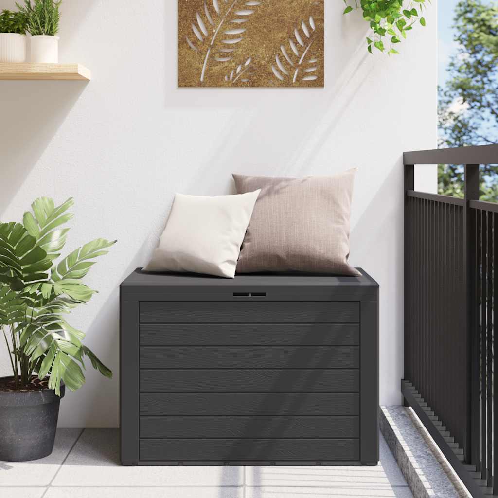 Baule da Giardino Antracite 78x44x55 cm