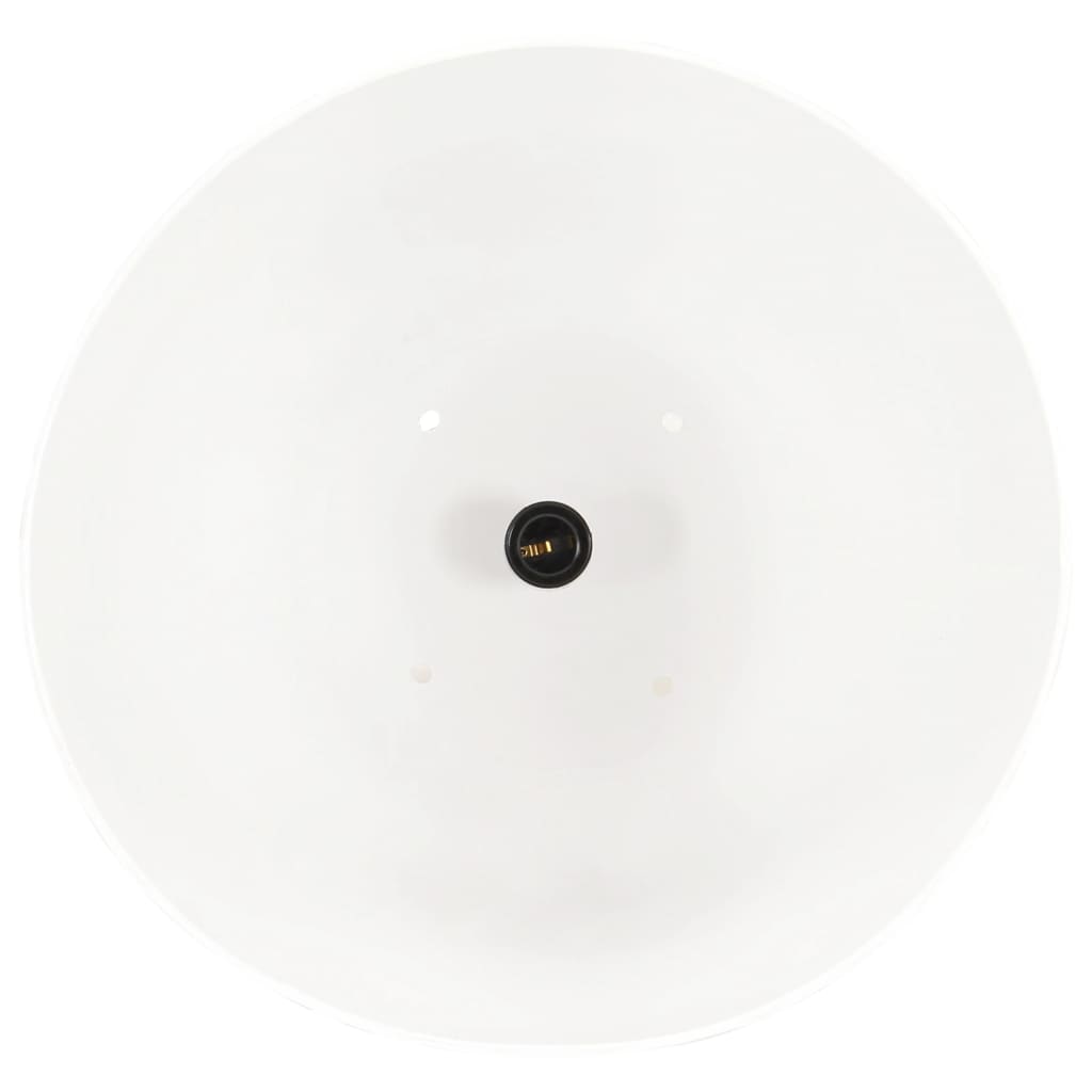 Lampada a Sospensione Industriale 25 W Bianca Rotonda 42 cm E27