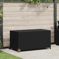 Contenitore da Giardino Nero 120x65x61 cm in Polyrattan