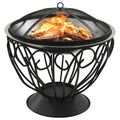 Braciere e Barbecue 2in1 e Attizzatoio 59x59x60 cm Acciaio Inox