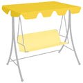 Baldacchino per Dondolo Giardino Giallo 188/168x145/110 cm