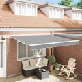 Struttura della tenda Bianco 350 x 250 cm Alluminio