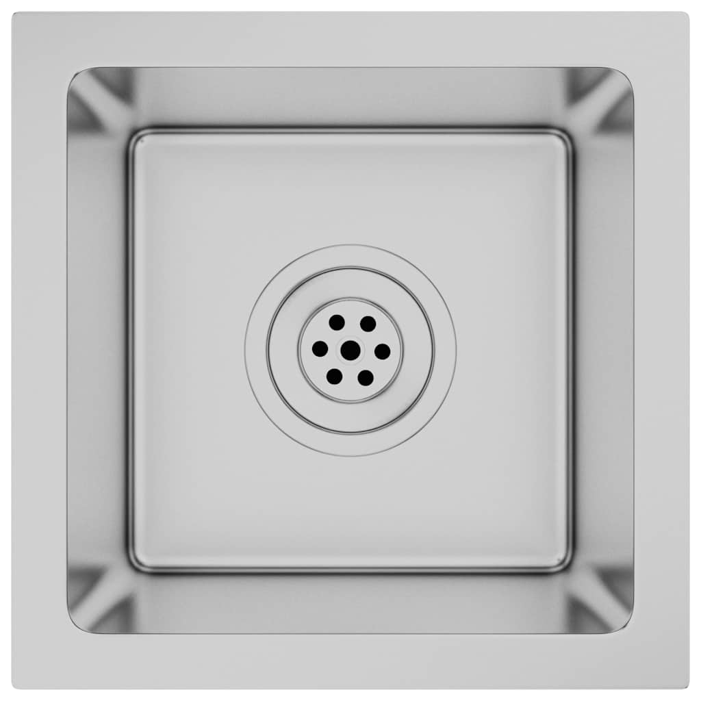 Lavello da Cucina Lavorato a Mano in Acciaio Inox