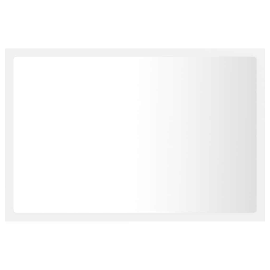 Specchio da Bagno con LED Bianco 60x8,5x37 cm in Acrilico