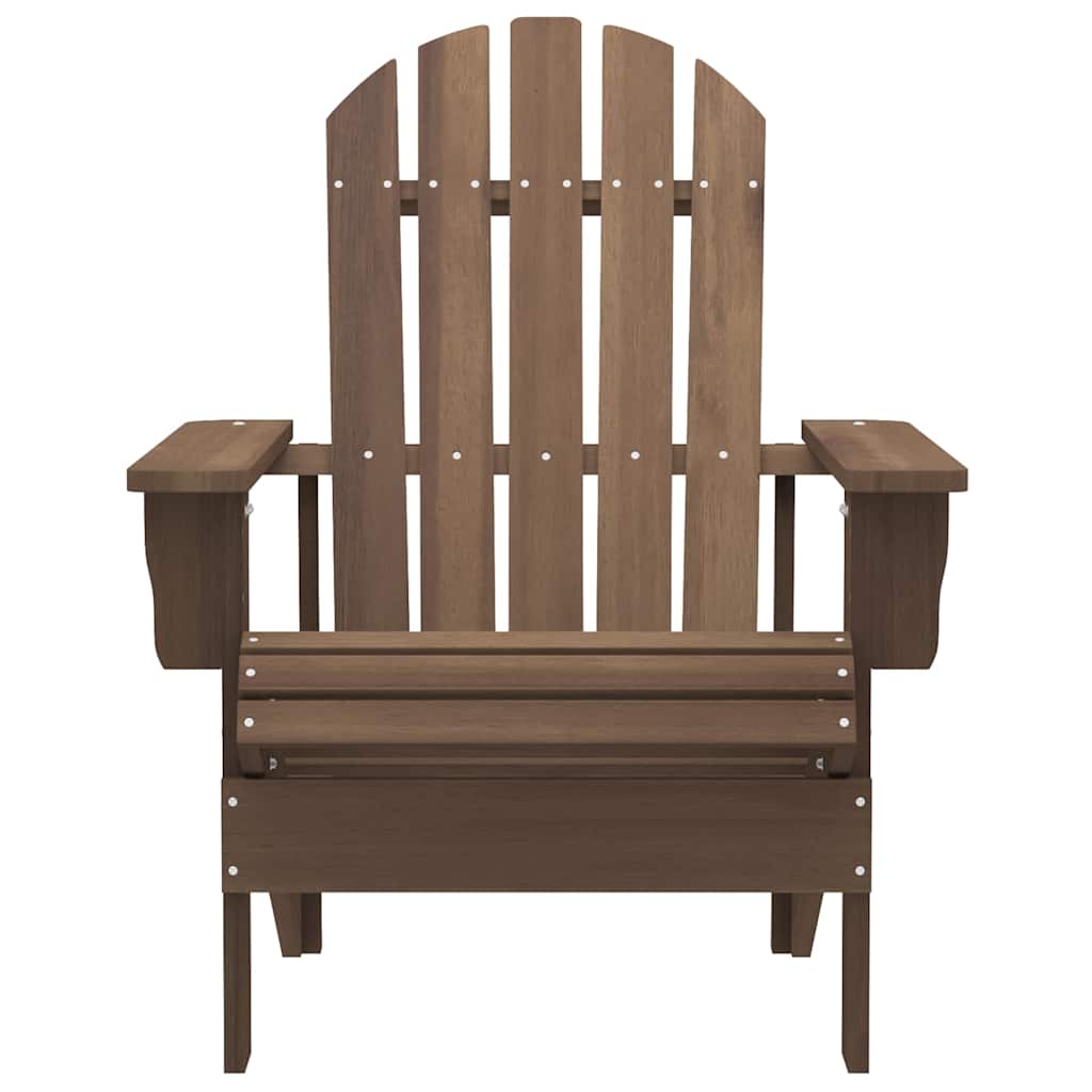 Sedia Adirondack con Tavolo Abete Massello Marrone