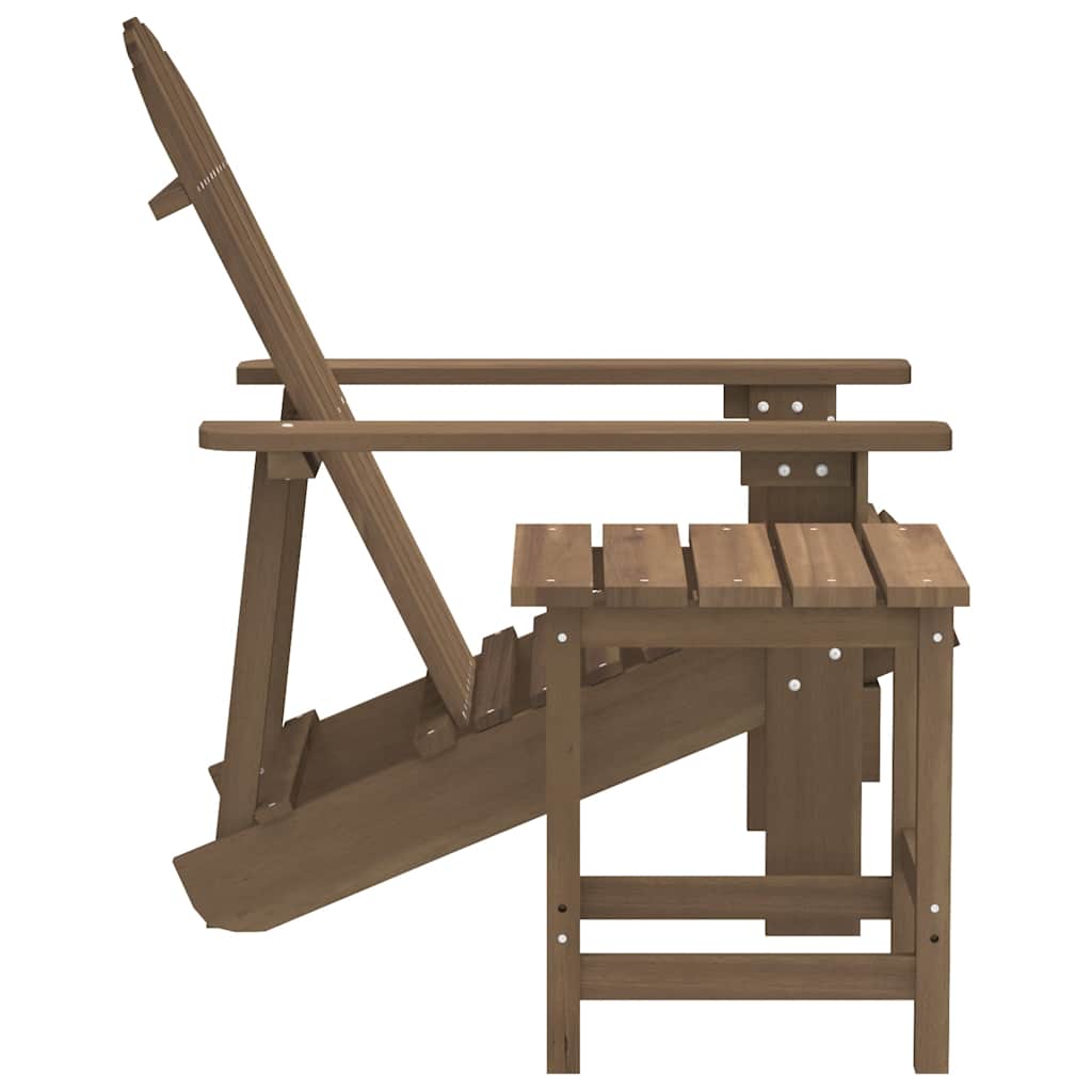 Sedia Adirondack con Tavolo Abete Massello Marrone