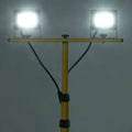 Faretto a LED con Treppiede 2x30 W Bianco Freddo