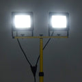 Faretto a LED con Treppiede 2x50 W Bianco Freddo