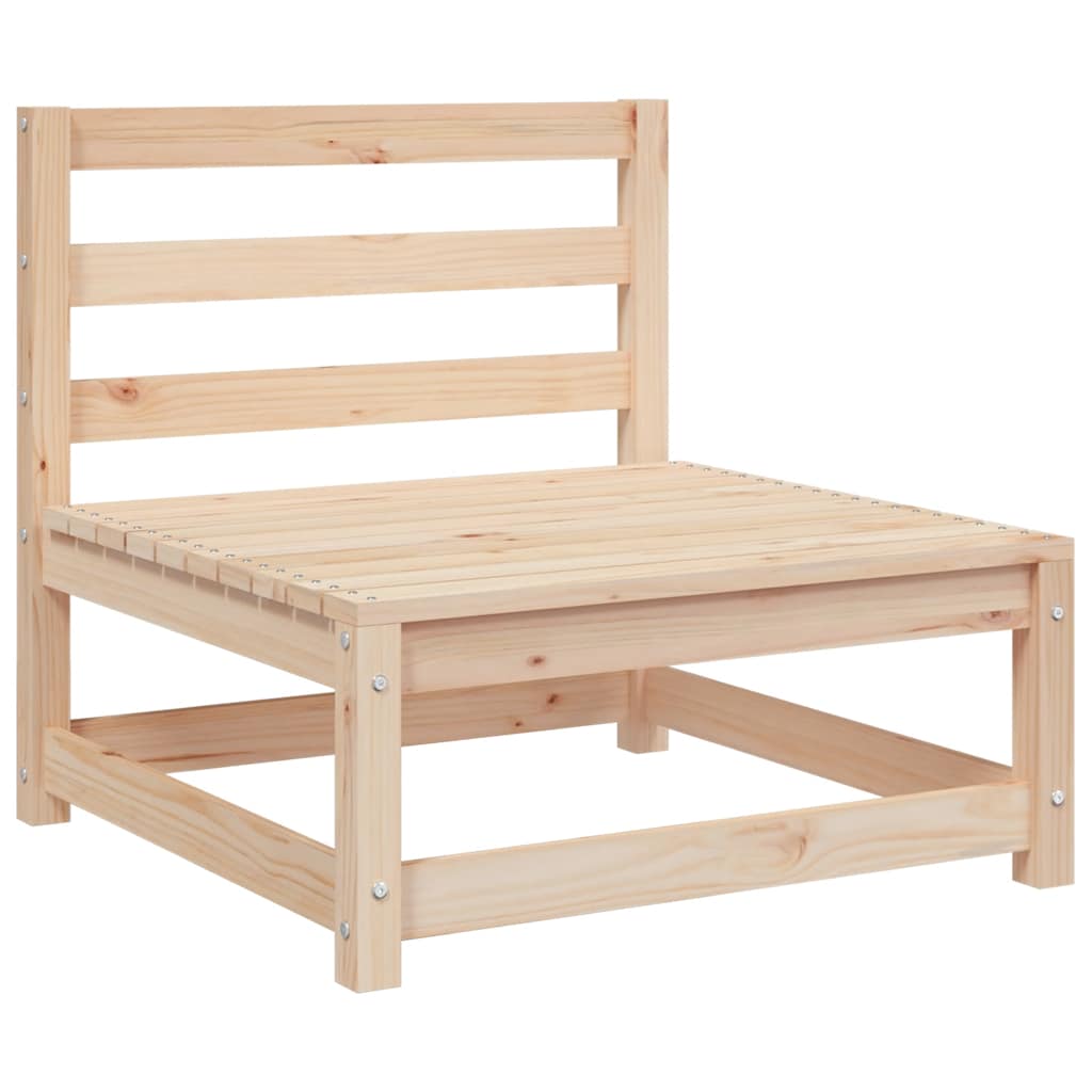 Set Divani da Giardino 2 pz con Cuscini Legno Massello Pino