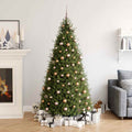 Set Natale con 60 Palline Punta e 150 Luci LED Oro Rosa