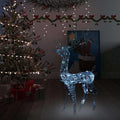 Decorazione Natalizia Acrilico Renna 140LED 128cm Bianco Freddo