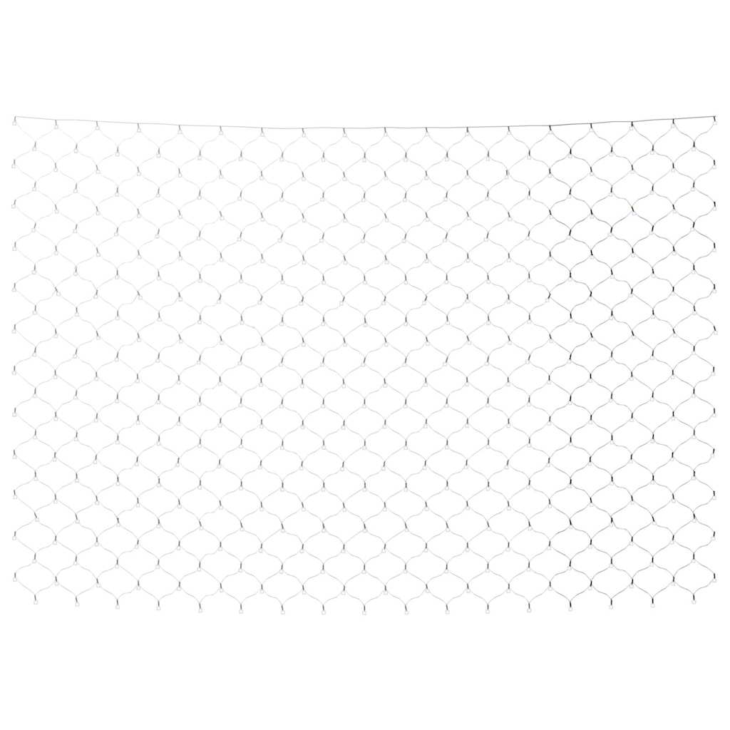 Luci di Natale Rete Bianco Freddo 3x2m 204 LED Interni Esterni