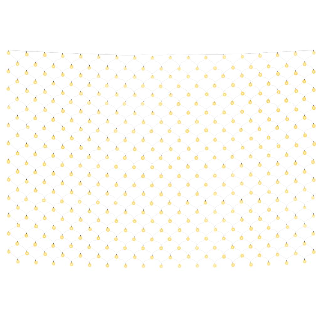 Luci di Natale Rete Bianco Caldo 4x4m 544 LED Interni Esterni