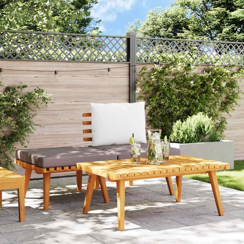 Set Divani da Giardino 3 pz con Cuscini in Massello di Acacia