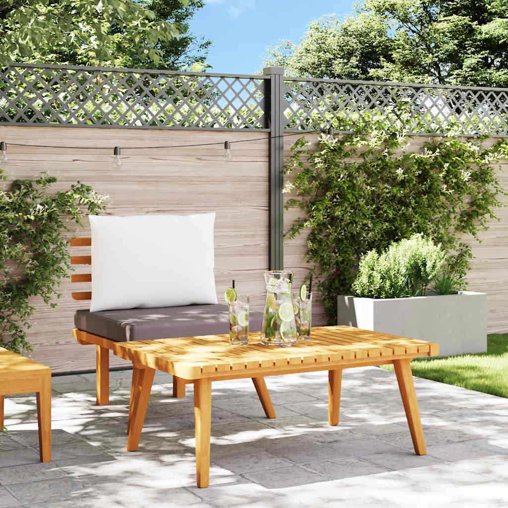 Set Divani da Giardino 2 pz con Cuscini in Massello di Acacia