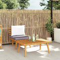 Set Divani da Giardino 2 pz con Cuscini in Massello di Acacia