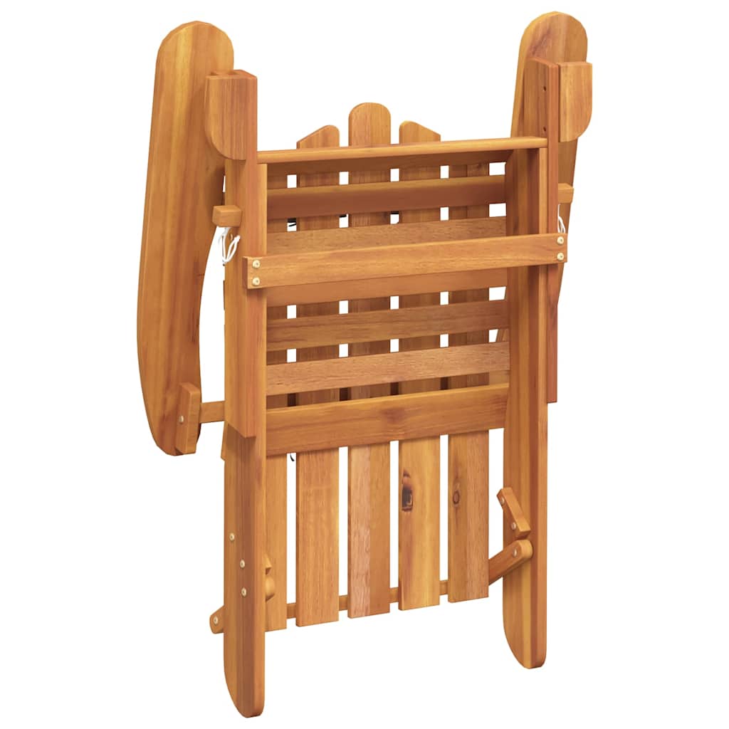 Sedia da Giardino Adirondack con Poggiapiedi Massello di Acacia