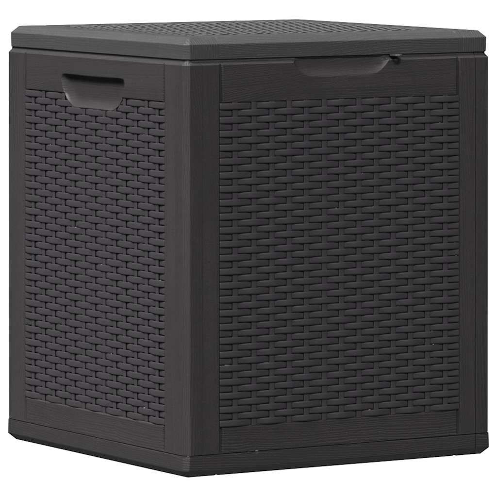 Baule da Giardino 90 L Nero in Rattan PP