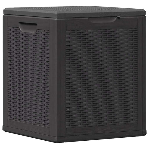 Baule da Giardino 90 L Nero in Rattan PP