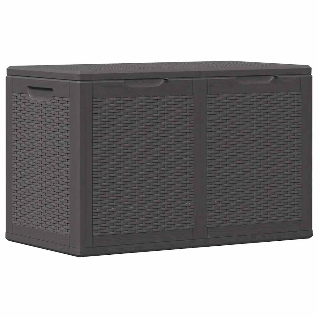 Baule da Giardino 180 L Nero in Rattan PP