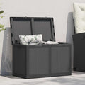 Baule da Giardino 180 L Nero in Rattan PP