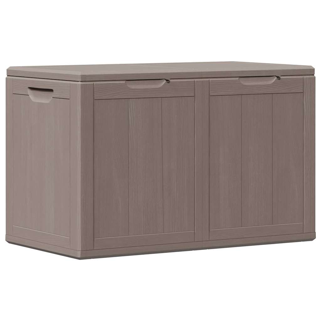 Baule da Giardino 180 L Marrone Aspetto legno in PP